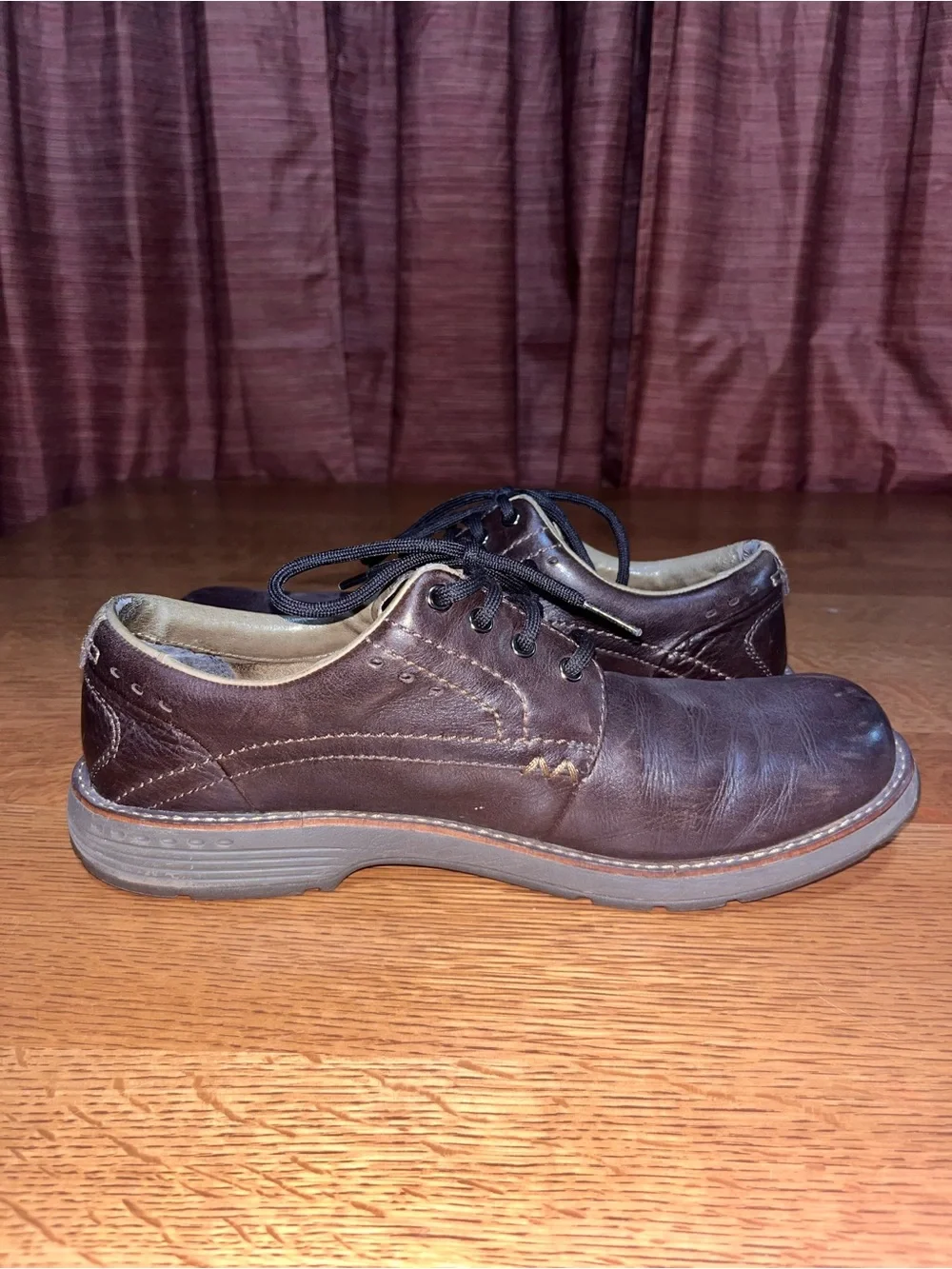 Merrell Shoes Mens Size 10 Espresso Brown Leather Lace Up Casual  Sneakers